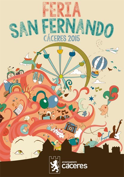 Cartel Feria S.Fernando Cáceres 2015
