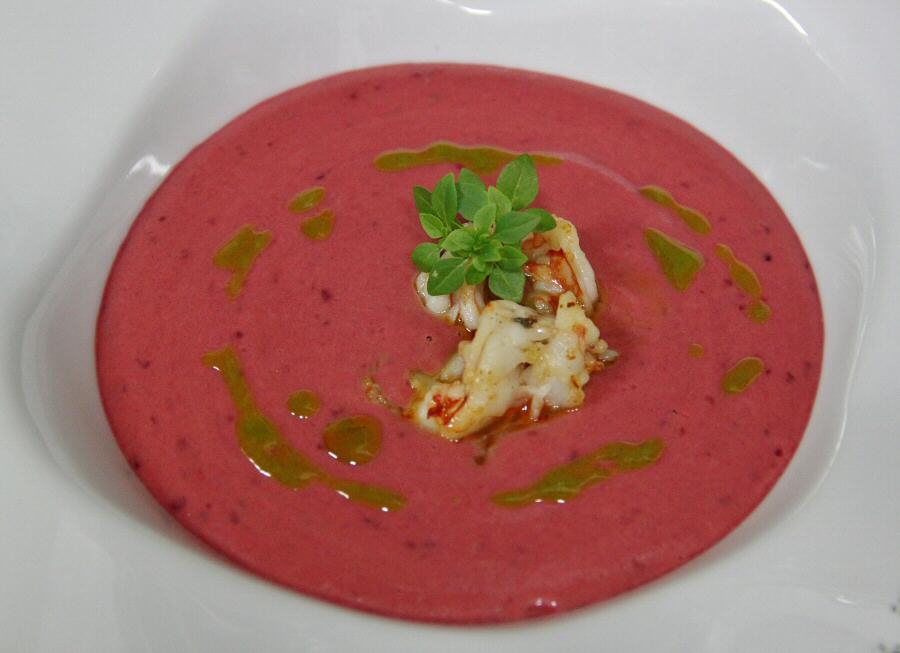 Salmorejo de Cerezas Valle del Jerte restaurante-garza-real