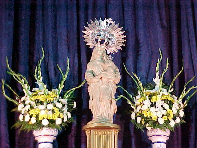 Virgen de la Victoria de Trujillo, durante la Novena.