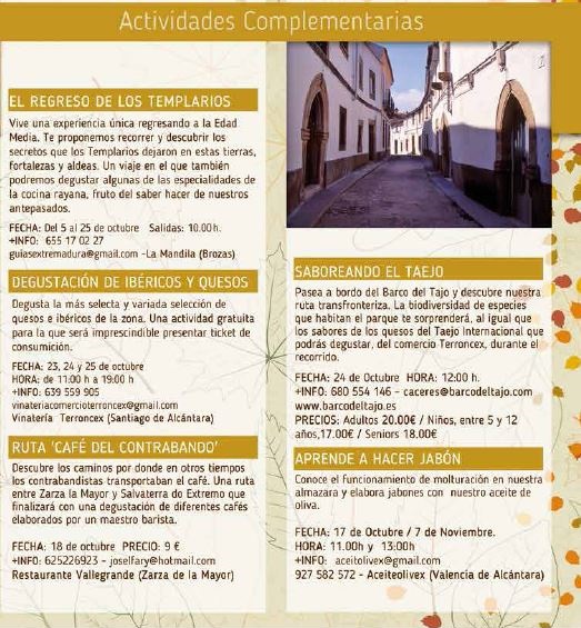 Otoño de Sabores 2015 - Valencia de Alcántara