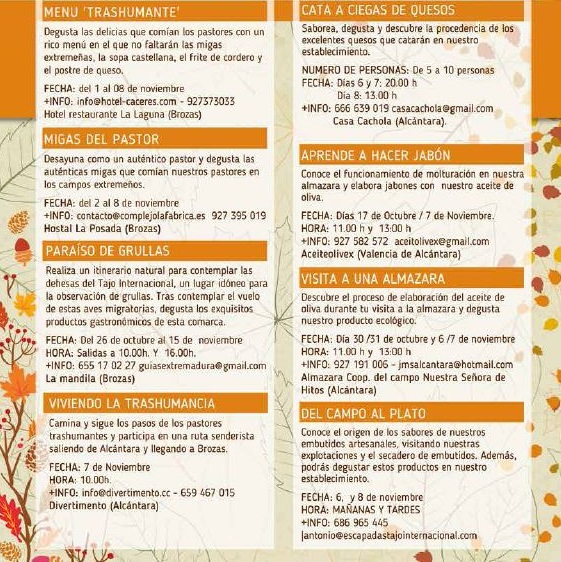 Otoño de Sabores 2015 - Brozas