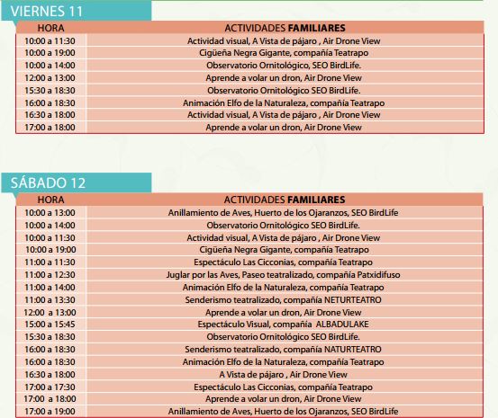 Actividades Familiares FIO 2016 Viernes y Sábado