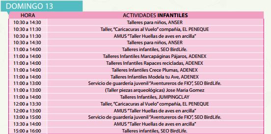 Actividades Infantiles FIO 2016 Domingo