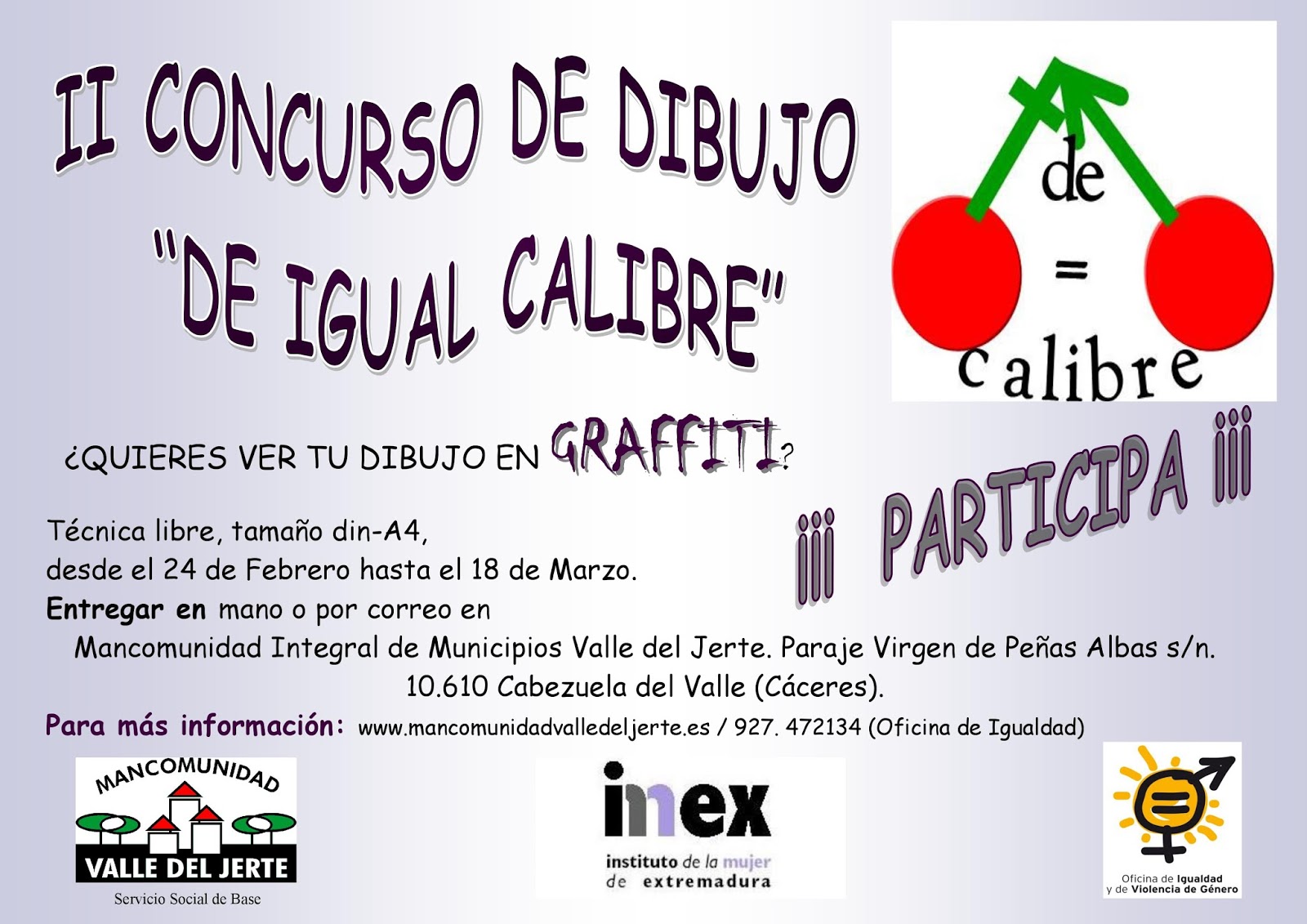 Concurso dibujo igual calibre - Valle del Jerte 2016